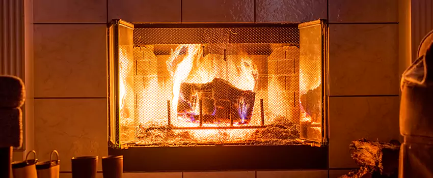 Mendota Hearth Landscape Fireplace Installation in Landover, Maryland